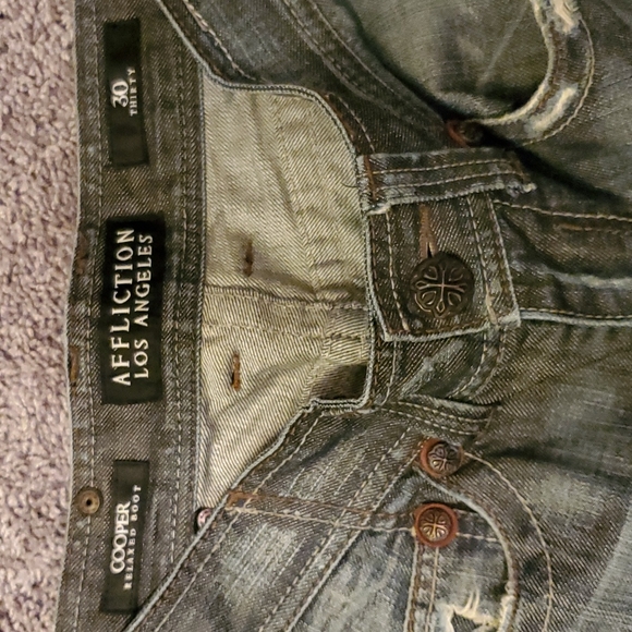 30x28 Affliction Cooper Jean - Picture 7 of 7
